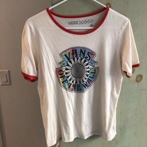 Cream vans tee (large)